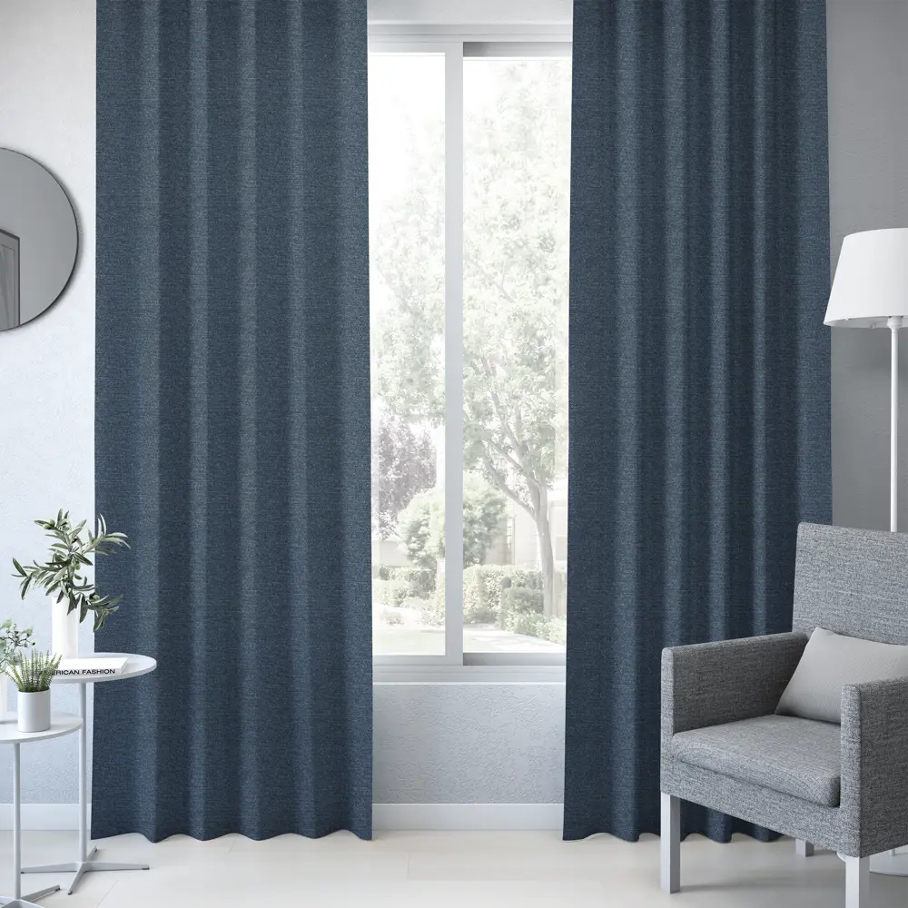 Штора на ленте Navia 160x280 см цвет синий 83407000 STLM-2044071 INSPIRE  - Вид №3