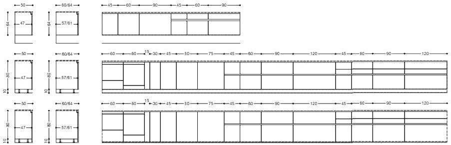 Elmar Линейная кухня со встроенными ручками Easy sun-id-1451502 - Вид №7
