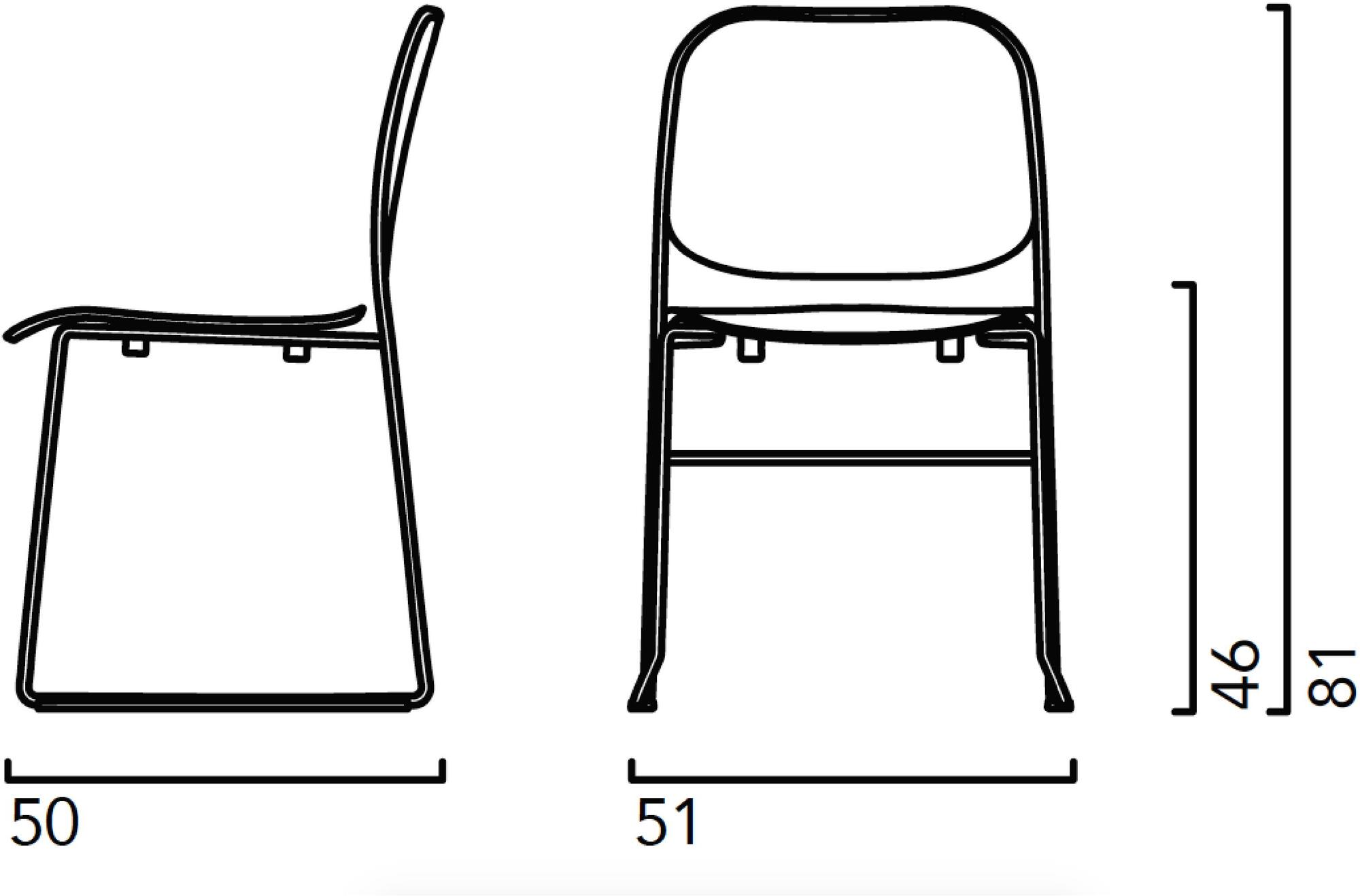 Crassevig Штабелируемое мягкое кресло-санки Bay sun-id-1501984 - Вид №5