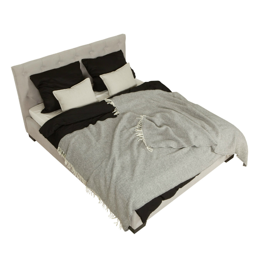 Кровать Diana, 160х200 см, светло-серая Sits S1737 - Вид №3