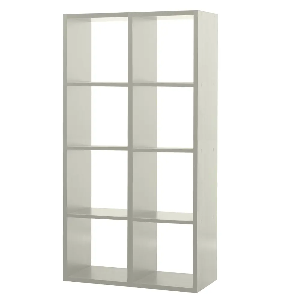 Стеллаж 8 секций 70x137x31 см, ЛДСП, цвет белый 18534191 STLM-2118687 Santreyd 