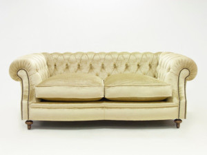 2-местный бархатный диван capitonné