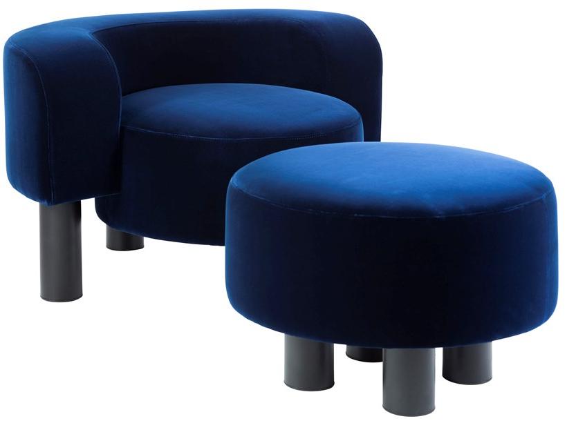 pulpo Бархатное кресло с подлокотниками Kaboom + oooh + pow + wham sun-id-1495651 - Вид №1