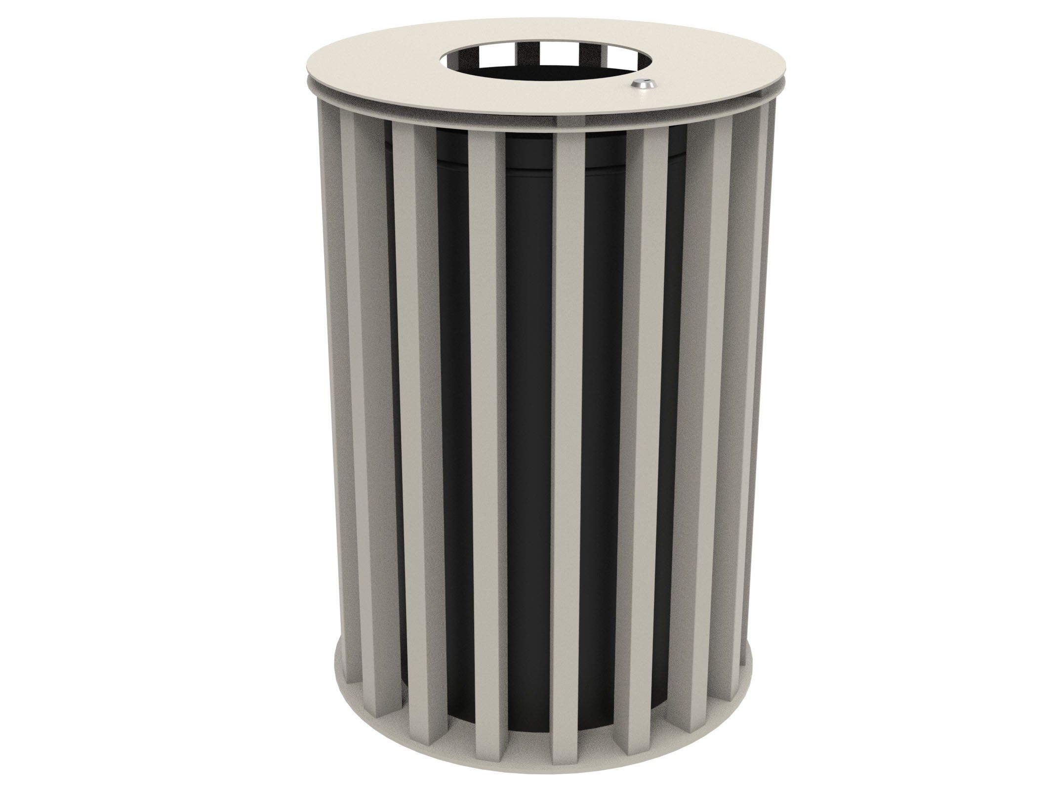 Оцинкованная стальная корзина для мусора с крышкой Lazzari Динамо ARCH-00087800 - Вид №44