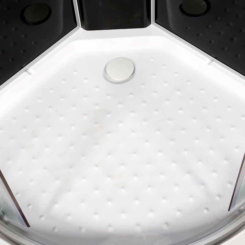 ЕМ4516 с гидромассажем Душевая кабина DETO Серия EM L 801 N без крыши BLACK - Вид №2