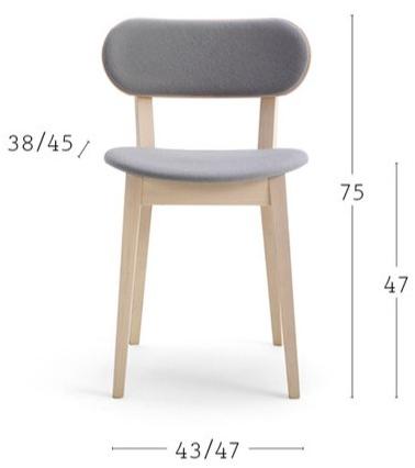 Billiani Стул из ткани и бука Gradisca sun-id-1349003 - Вид №4