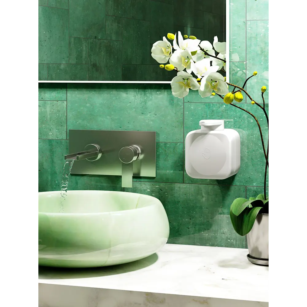 Дозатор для мыла на присосках навес easy пластик белый Santreyd STLM-2173607 - Вид №5