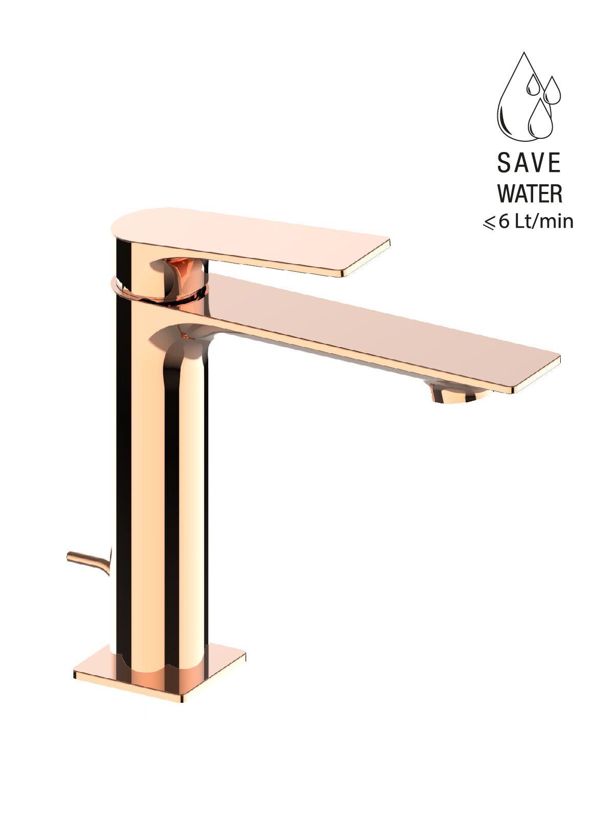 Однорычажный смеситель для раковины с раковиной Rubinetterie Frattini Narciso ARCH-00094169 - Вид №9