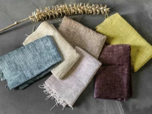 Élitis Простая ткань синель Chouchou