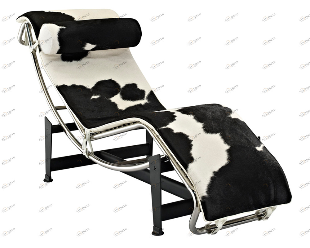 Кресло Le Corbusier черно-белое SOHO DESIGN ДИЗАЙНЕРСКИЕ, LE CORBUSIER 131546 Черный;белый 