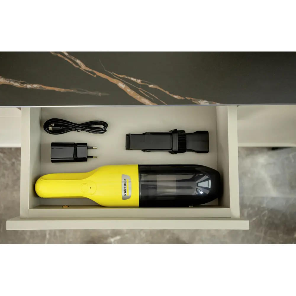 Пылесос портативный аккумуляторный Karcher CVH 2, 7.2 В Li-Ion 2 Ач, 0.15 л 84556775 STLM-2190492  - Вид №1