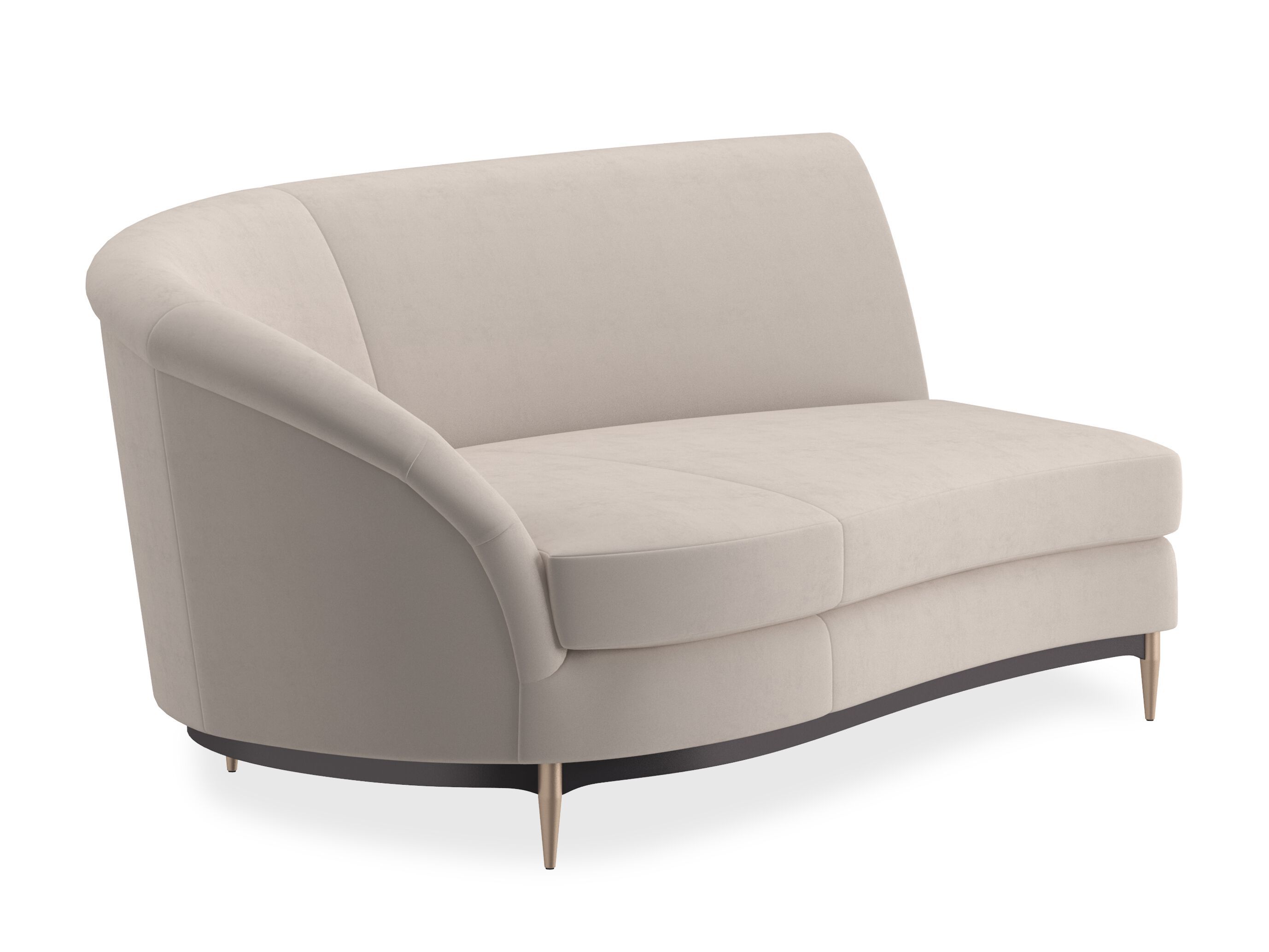 2-местный бархатный изогнутый диван Caracole Three'S Company Laf ARCH-00096575 - Вид №27