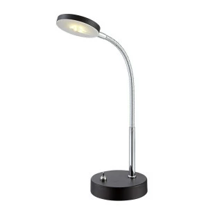 Настольная лампа Globo Deniz 24124 GLOBO КЛАССИЧЕСКИЕ 110056 Серебро;черный