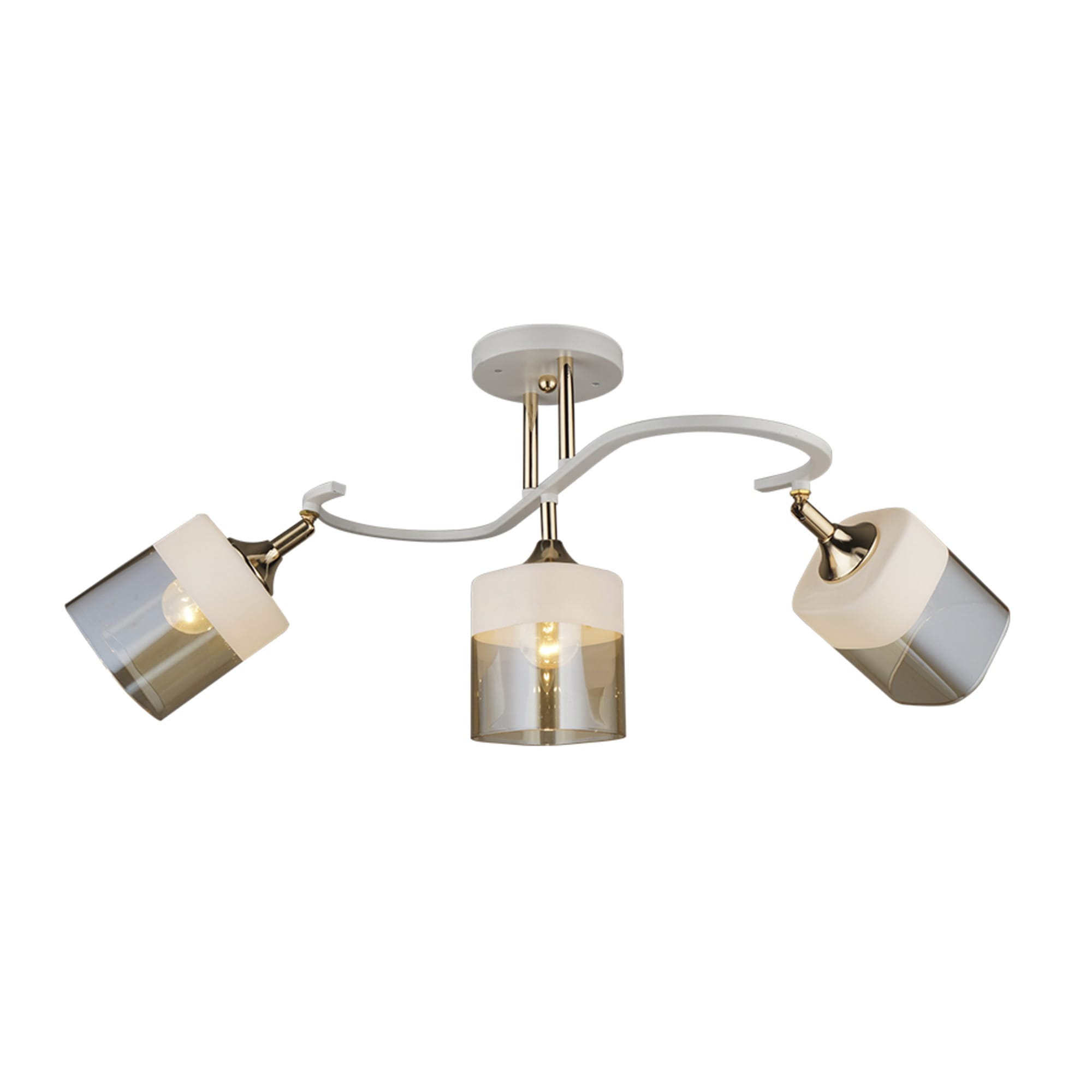 83622753 Люстра потолочная 3 лампы, 18 м², цвет чёрный/золото Голди Santreyd 