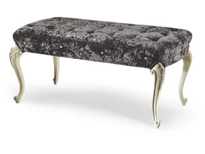 Мягкая скамейка из ткани