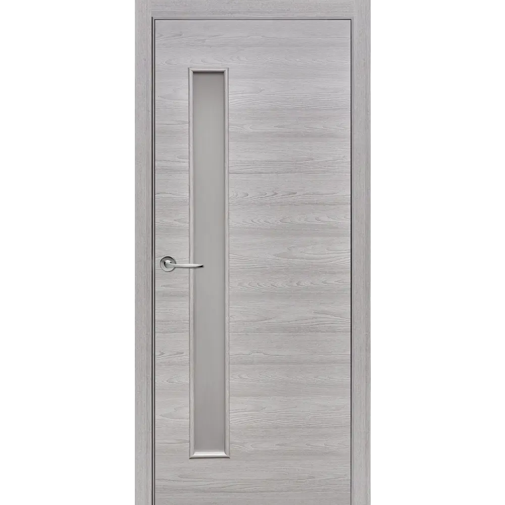 Комплект двери остекленная 90x200 см Hardflex цвет ясень серый с добором 100 мм ПРИНЦИП STLM-2200642