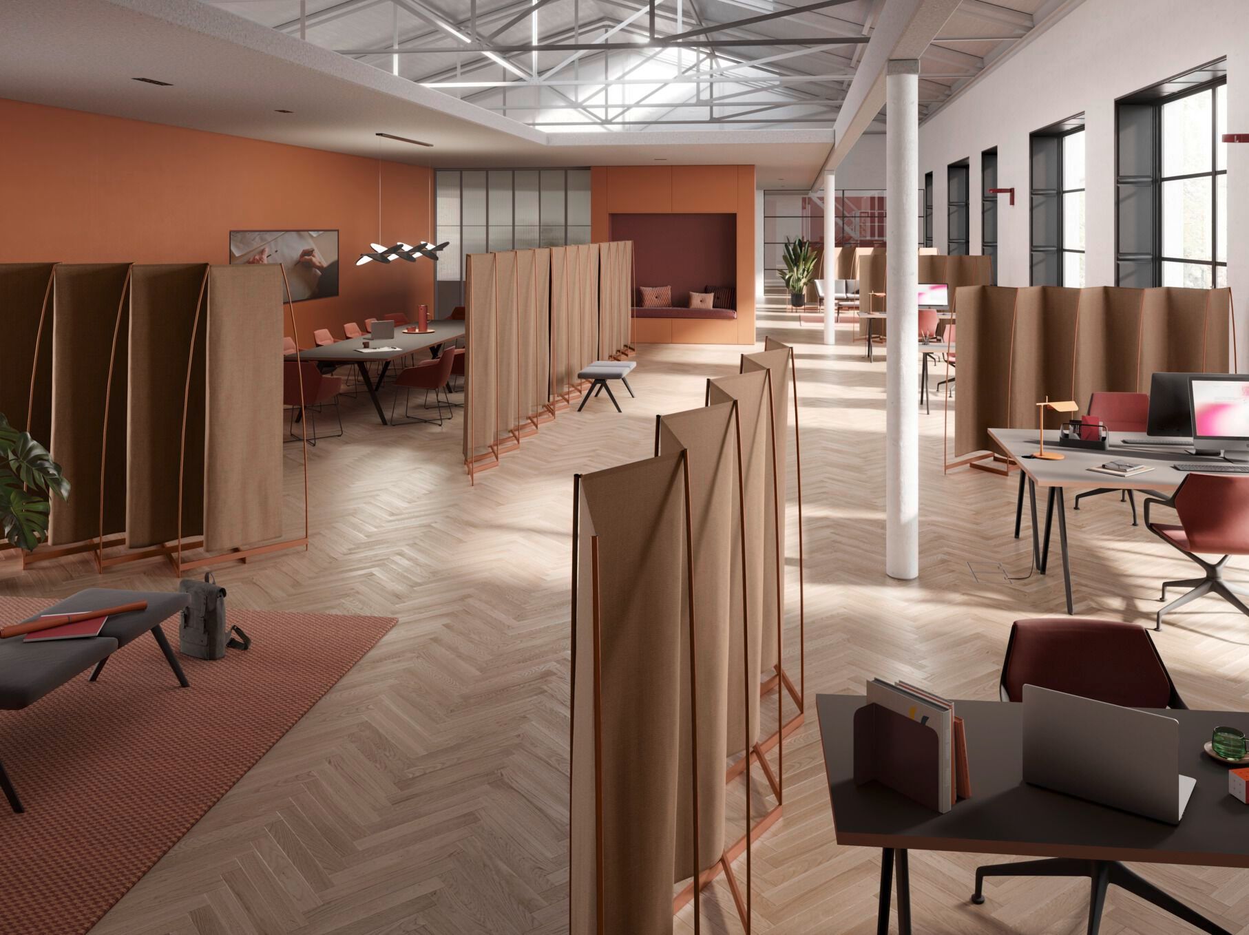 Отдельно стоящая офисная перегородка Brunner foild ARCH-00102689 - Вид №2