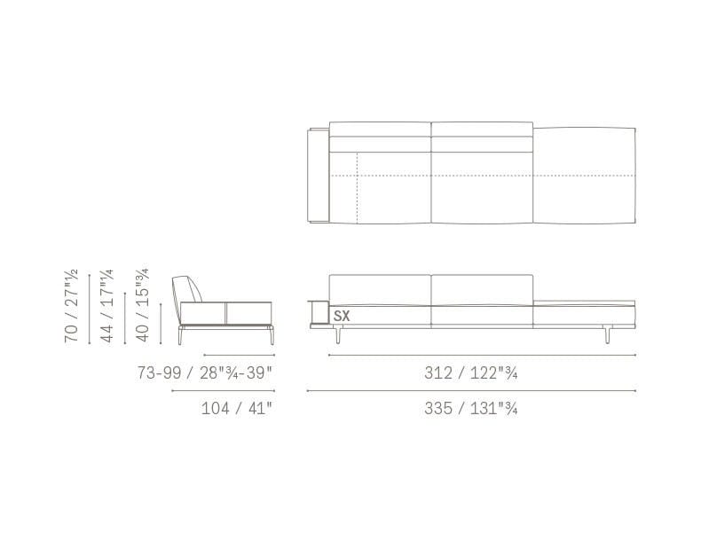 Ткань диван Poltrona Frau коллекция-диваны и кресла ARCH-00009449 - Вид №31