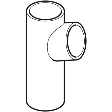 GEBERIT 363.162.16.1 Тройник Geberit PE 88,5°  - Вид №1