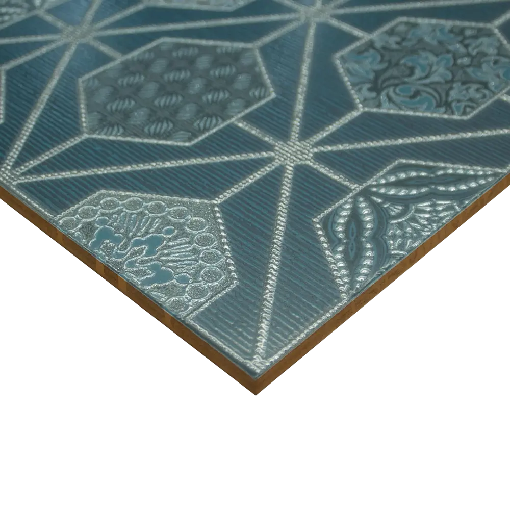 Декор настенный Azori Devore Geometria 31.5x63 см матовый цвет зеленый геометрия STLM-2164517 - Вид №2