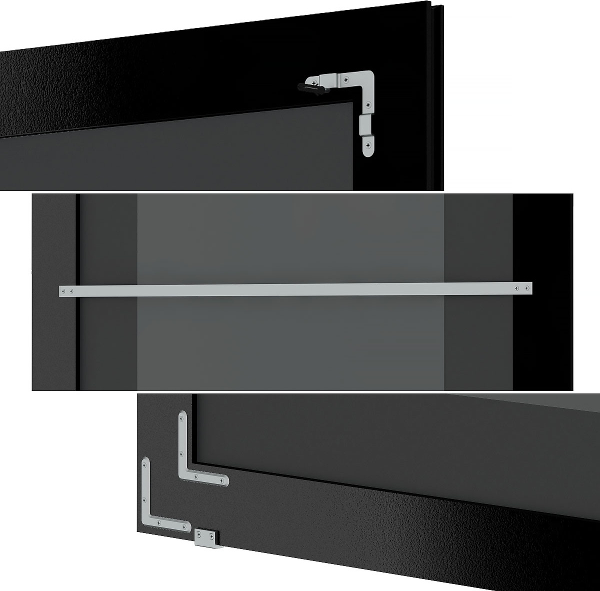 BY 6348 Зеркало напольное с гравировкой в багетной раме - черный ардеко 81 mm EVOFORM Exclusive-G floor - Вид №2