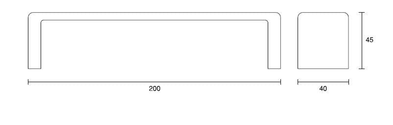 Скамейка из армированного волокном бетона без спинки SIT Softshapes ARCH-00137961 - Вид №5