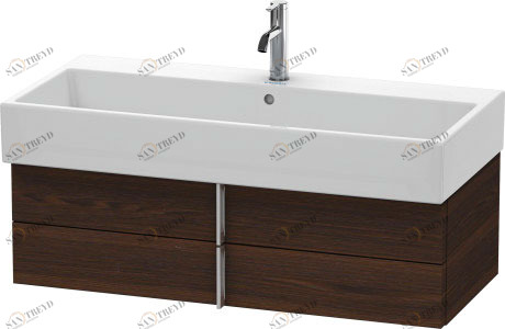 VA628806969 Тумбочка подвесная Vero Air #VA6288 984 x 431 мм Орех брашированный (натуральный шпон) Duravit