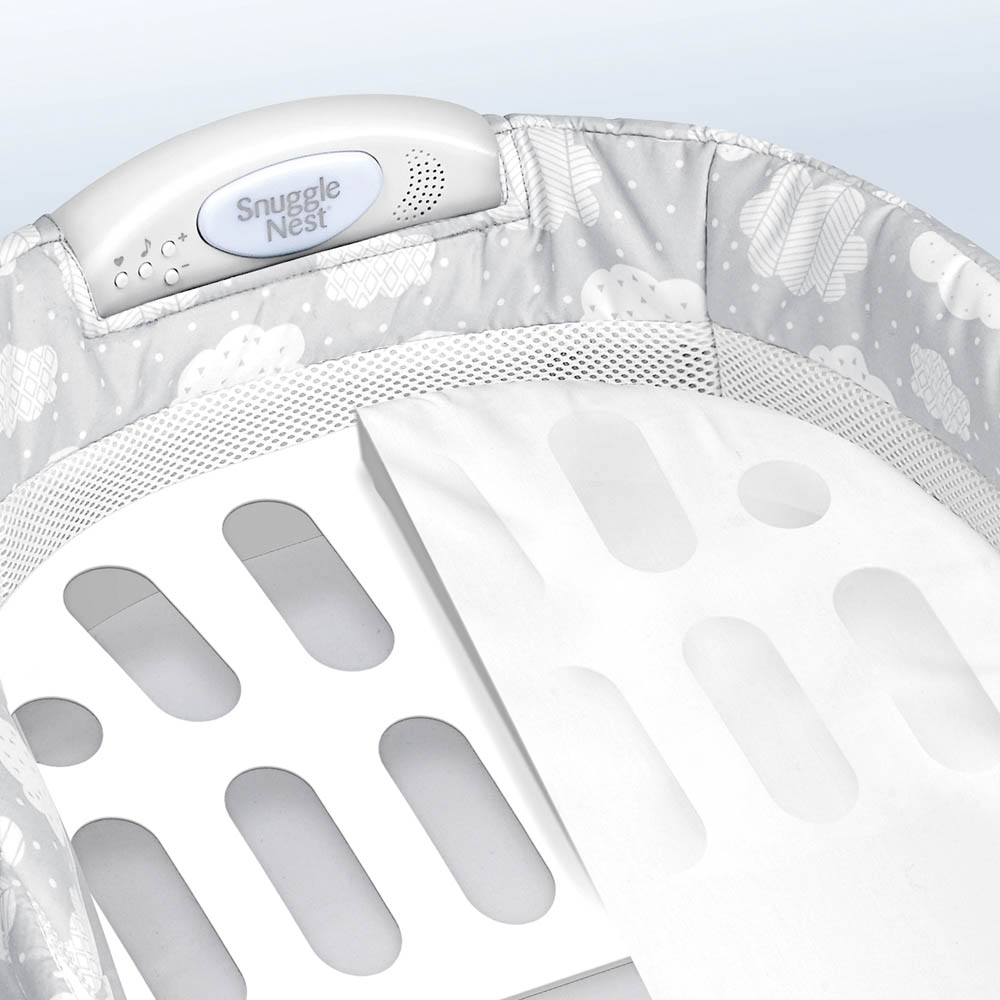 Складная кроватка ХL серая с облаками BABY DELIGHT  322586 Серый Santreyd  - Вид №6