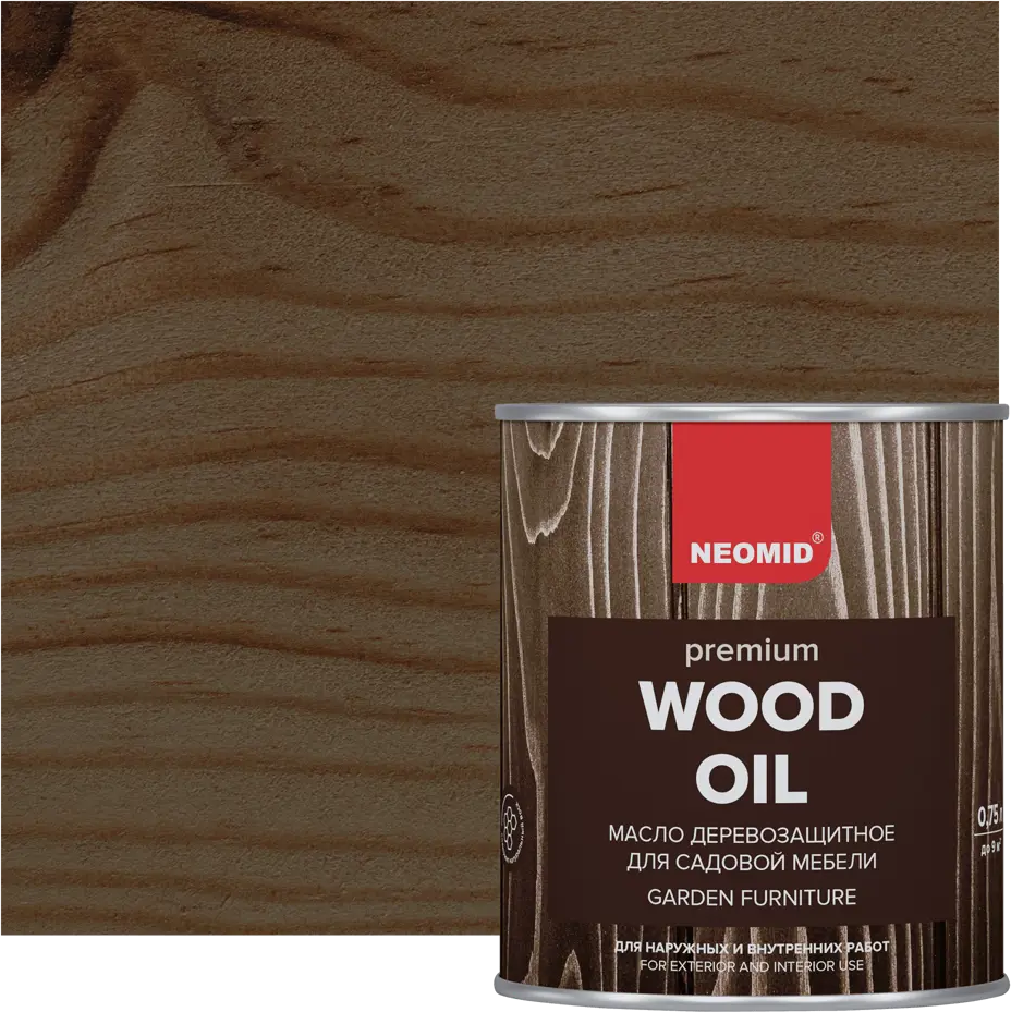 Масло Neomid для садовой мебели и деревянных конструкций 0.75 л - Палисандр 85180738
