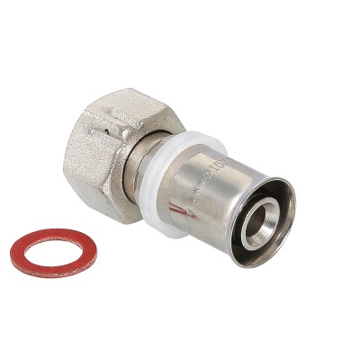 VTm.222.N.002005 Пресс-фитинг с накидной гайкой Valtec 20 мм х 3/4" 