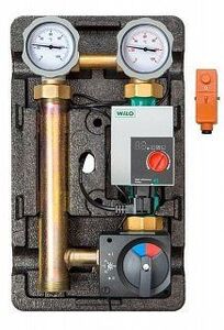 Смесительная насосная группа MEIBES MK 1" с электронным термостатом и реле, насос Wilo Para SC 25-70