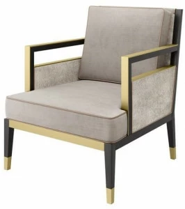 FRATO Бархатное кресло с подлокотниками  Fup010029abj