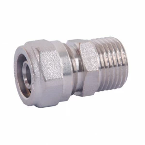 HLV-114301.№.06 Соединитель обжимной HLV c переходом на наружную резьбу