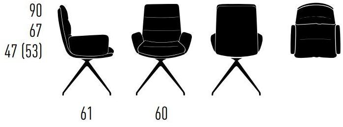 KFF Мягкое кресло на козелке с подлокотниками Arva sun-id-1465658 - Вид №2