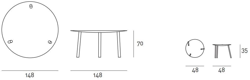 Living Divani Круглый стол из оргстекла sun-id-1411538 - Вид №8