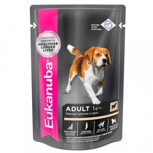 ПР0036748 Корм для собак ягненок в соусе конс. пауч 100г Eukanuba
