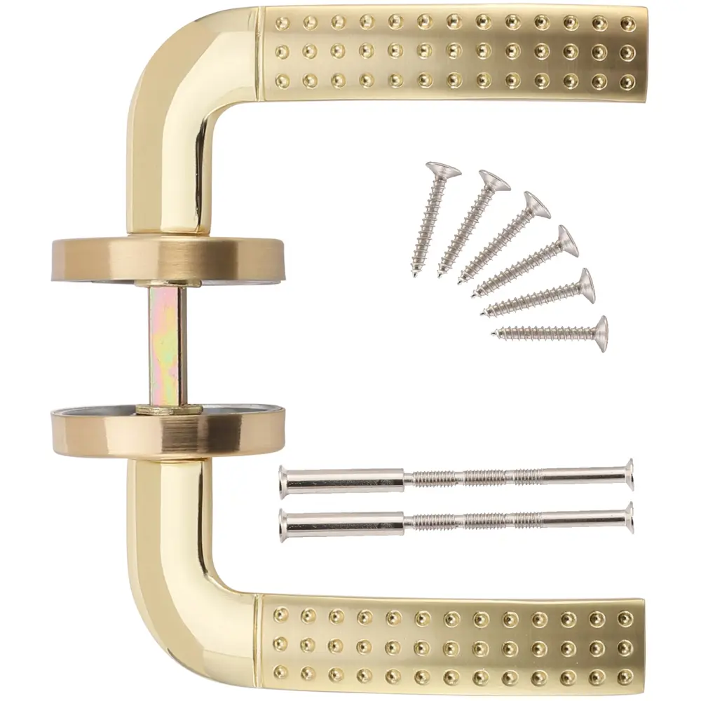 Ручки дверные на розетке ASS-S6311 цвет золото EDSON STLM-2177562 - Вид №2