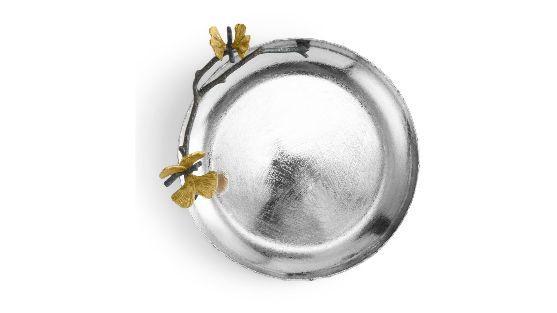 10605582 Michael Aram Блюдо круглое Michael Aram Бабочки гинкго 20см, сталь нержавеющая Сталь нержавеющая  - Вид №4