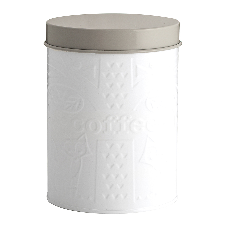 2002.217 Банка для кофе in the forest, 1,3 л, бело-серая Mason Cash 