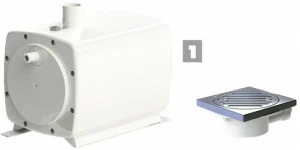 Sanitrit Всасывающий насос и слив Sanifoor+ Sfloor+ 1