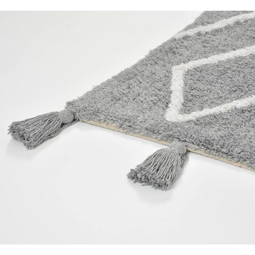 Santreyd Diamond Tassel — декоративный хлопковый коврик с геометрическим узором 60×90 см 89374305 STLM-1527219 - Вид №3