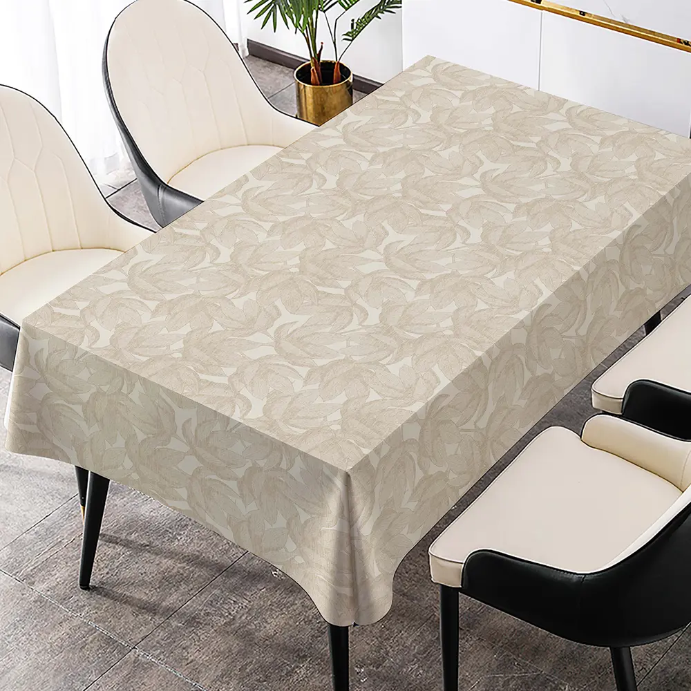 89318038 Скатерть Магнолия 1011-1 квадратная 137x160 см цвет бежевый STLM-0830842 Santreyd OXFORD