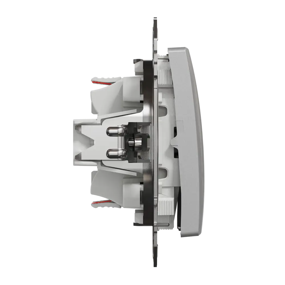 Переключатель проходной Systeme Electric Sedna 2 клавиши, цвет алюминий 84830151 STLM-2111465 Sedna Design Elements - Вид №3