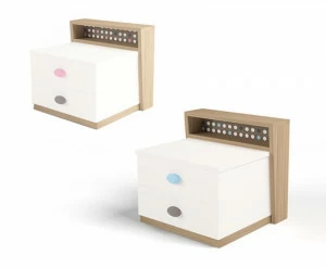 Тумба прикроватная ABC-KING MIX (голубой)