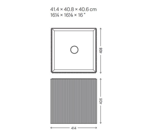 Квадратный подвесной умывальник Salvatori Adda ARCH-00121907 - Вид №2