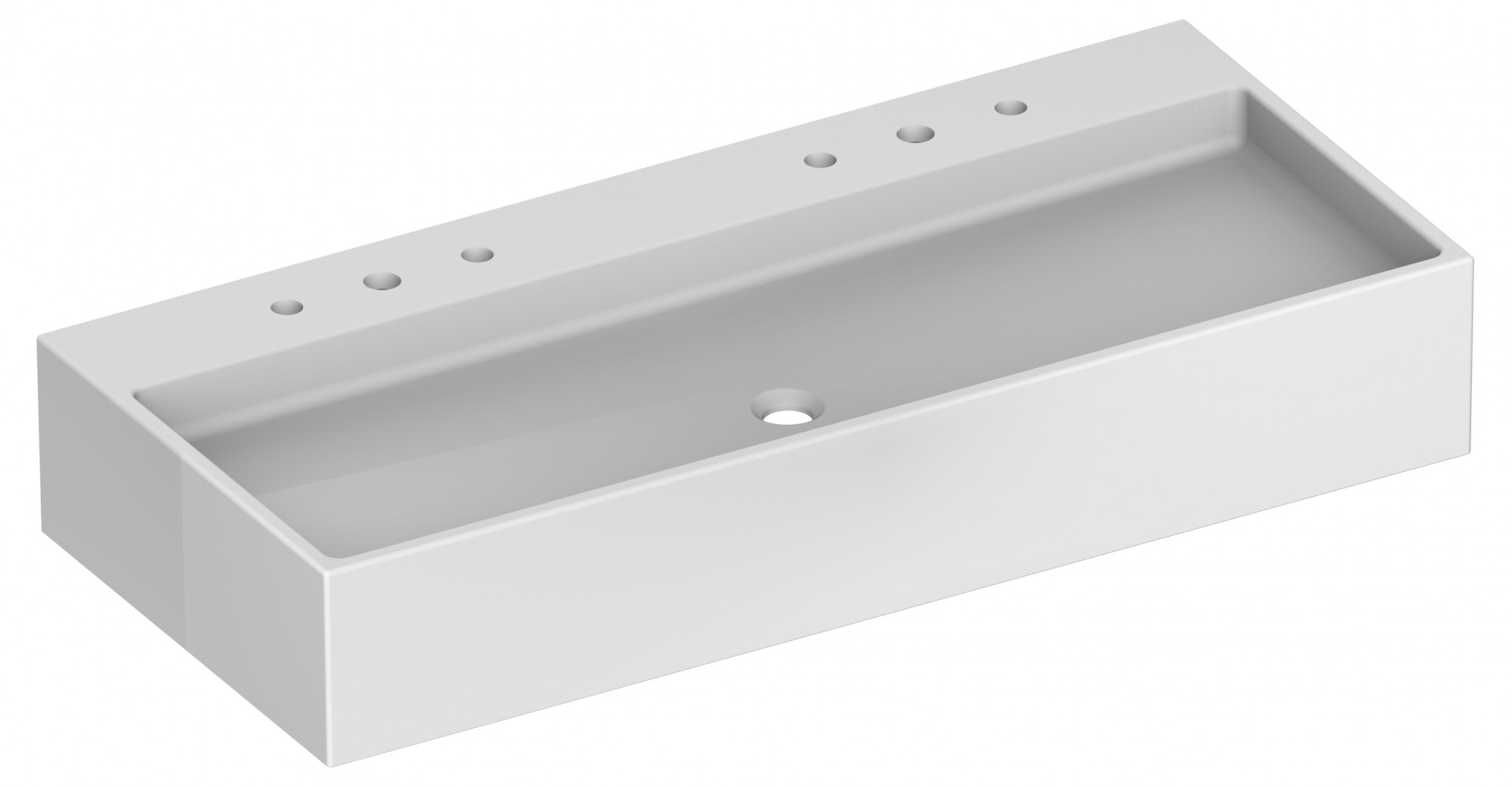 39082901206 Двойной керамический умывальник KEUCO Edition 90