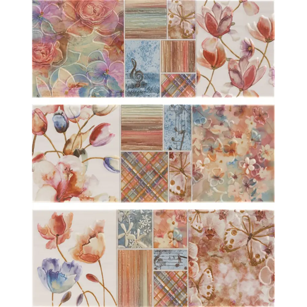 Панно Alegria Decor Mix 3P, 20.5x50.4 см 82018534 STLM-2051967 Santreyd