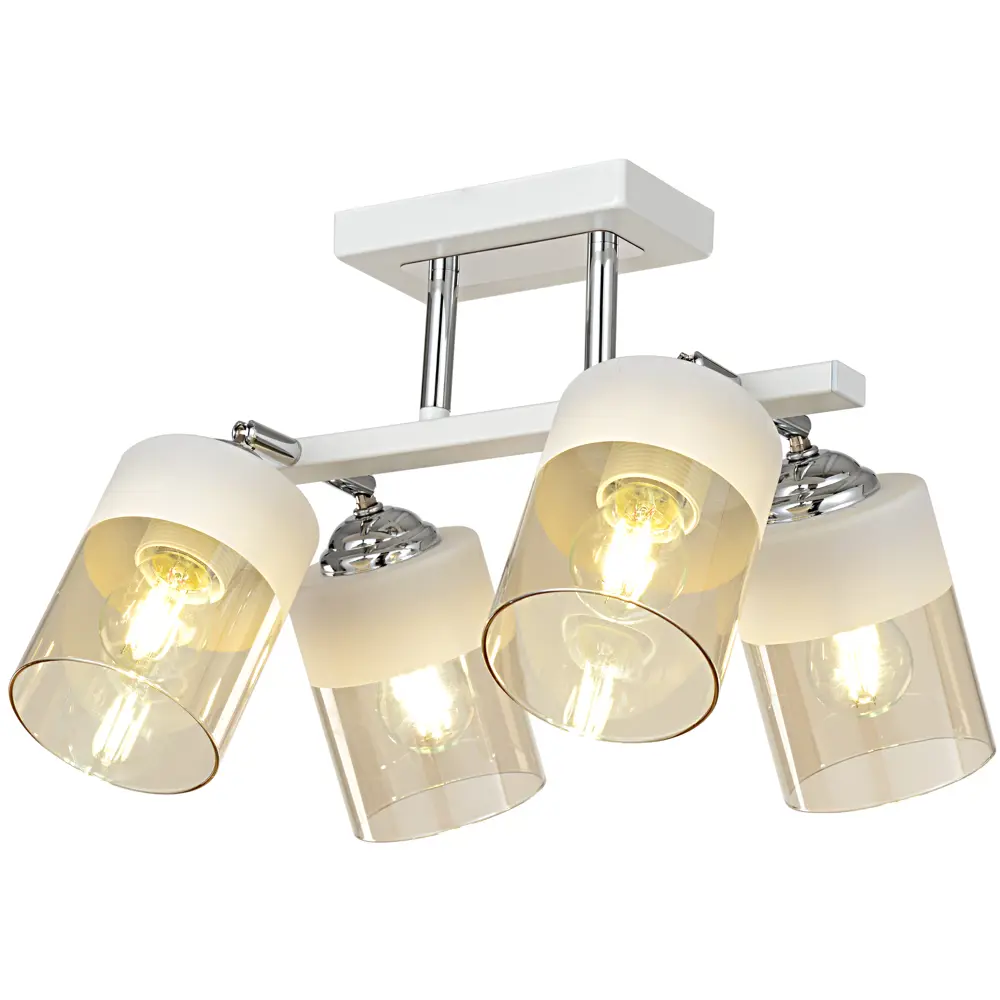 INSPIRE Amber — потолочная люстра с 4 стеклянными плафонами 85113377 STLM-0058954 - Вид №3