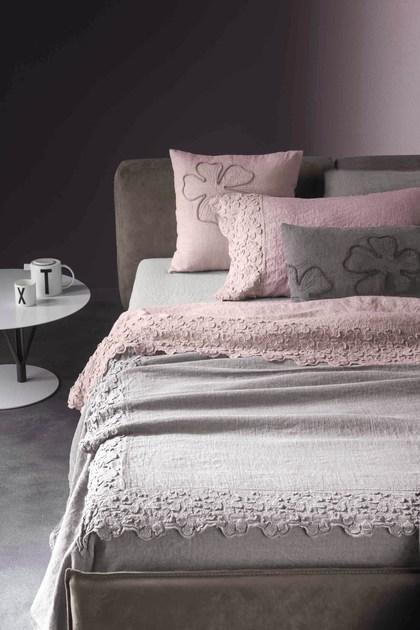 LA FABBRICA DEL LINO Покрывало из льна с цветочными мотивами Decor sun-id-1429629 - Вид №3