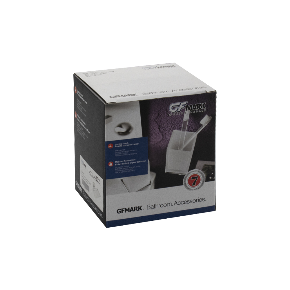 GFmark - Мыльница металлическая на основании, крепление с АЛМАЗНОЙ КРОШКОЙ, код: 4802  - Вид №1